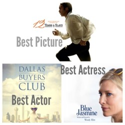 •Best Picture: 12 Years a Slave •Best Actor in a Leading Role: Matthew  McConaughey •Best Actress in a Leading Role: Cate Blanchett #oscarpredictions #oscars2014 #12yearsaslave #bestpicture #matthewmcconaughey #cateblanchett