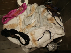 dirtypants:  smellypaar submitted:Used panties from my dirty, smelly wife. Hope you like it.  That just nasty