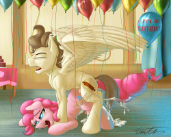 Pinkie&rsquo;s Afterparty~Cake, presents, pussy, what else could make Pound&rsquo;s party better?thanks to the creator of Pound Cake&rsquo;s cutie mark———————————————————————————————————If