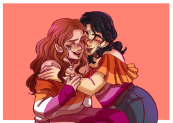 red-wardens: Nora Brosca x Sigrun  “You feel like summertime, You took this heart of mine. You’ll be my valentine in the summer.” - Childish Gambino  Part 2/3 of Pride 2019 OC art I commissioned from the amazing, outstanding @mango-parfait (Thank