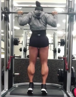 Screens : http://www.her-calves-muscle-legs.com/2017/12/gym-large-calves-raises.html