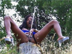 caucasianplantation:  The plantation owner’s cruel daughter thought it funny to tease the Cauc slaves by exploiting their superstitious belief in the curative powers of an African woman’s nectar. It amused her to see the pathetic white chattel fight
