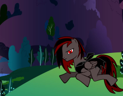 Artist: The one on top is my first design of blood. The second was my first ponified version of myself