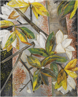 artmastered:  Natalia Goncharova, Still Life with Magnolias, 1920 