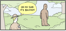 tastefullyoffensive:Sassquatch. (comic by Extra Fabulous Comics)