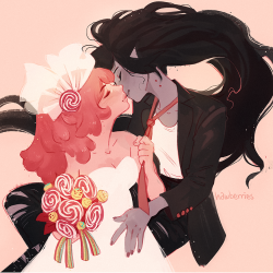 hawberries: bubblegum and marceline have meant a lot to me for many years now – i’m so glad they get a happy ending 💖🖤 (please forgive this self-indulgent drivel, sometimes a girl has needs) 