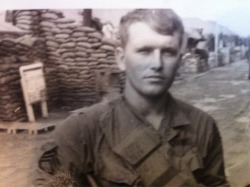 stunningpicture:  Speaking of young kids in Vietnam, this is my daddy at 21 years old. He got wounded in Vietnam and earned a Purple Heart. He was shot on February 17, 1970 in the stomach and the full metal jacket missed all vital organs. He passed away