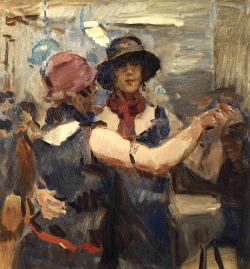 bofransson:  Isaac Israels (1865-1934) Women dancing at a cafe, The Hague 