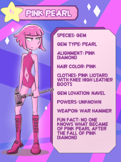 steven-universe-reborn:Everyone has been waiting for this one im sure :3 well here she is Pink Pearl! master crafted by the ever talented @cubedcoconut! More information on her will be added as the comic goes on but keep your eyes open the next page is