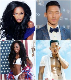 iamhannalashay:  securelyinsecure:  Models Mamé Adjei and Justin Kim  They are so cutee
