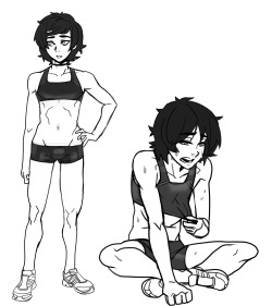 Jlewdaby:  Andava:  Andava:  Running Attire Alexis    Added A Drawing Of Them Running.