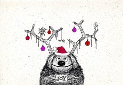 weirdlandtv:A 1963 Christmas card drawn by Jim Henson.