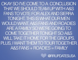 Rrupdatesusa:  Reblog This And Spread The Word!  Vote For Alex And Sierra, Aka The