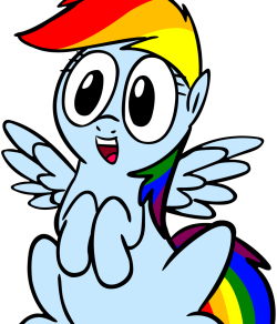 Tubby Wubby Rainbow Dash Vector by ~cool77778