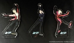 yoimerchandise: YOI x Amazon Japan Exclusive Acrylic Stands Original Release Date:May 2017 Featured Characters (6 Total):Viktor, Yuuri, Yuri, Guang Hong, Minami, Phichit Highlights:A reward for purchasing all 6 volumes of the YOI DVD or Blu-Rays through