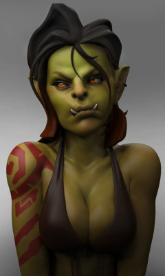 orcgirls:Orcish Lady by Mike Simard-Voyer