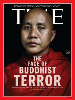 stirringwind:nazalea:  geesi:  Burmese monk Wirathu is on the cover of July 2013 Time Maganzine. Wirathu has been leading a plot to ethnically cleanse the Rohingya people. The Rohingya people are Muslims. He has compared Muslims to “African carp”