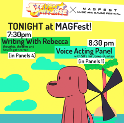 fans of Steven Universe at #MagFest13: here&rsquo;s whats happening tonight!