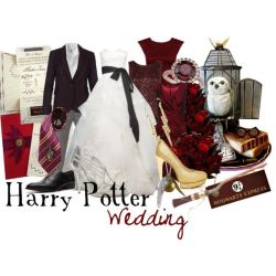 whatthefuckdoesthatevenmeanbooth:  1000morewords:  allyspock:  ireallyambatman:  carasweetheart:  Harry Potter wedding  Omg if mike likes Harry potter we gotta do this!  This is the only wedding thing I will ever reblog  Stop  I wouldn’t do it for my