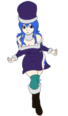 mordwyl:  Drew this one up in a stream, though I had to stop cause of off-peak internet hours being almost over. :&lt;I love Juvia. Might be the eyes. 