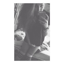 someday you&rsquo;re gonna want me back but I won&rsquo;t come back&hellip;🎶💕 #me #selfie #girl #personal #knee #high #socks #legs #hair #mypost