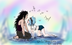whitemoonx9x:  inksterlol:  I watched Dirty Dancing tonight…and Gosh Darn it…Levy and Gajeel would make great characters for an Dirty Dancing/Fairy Tail AU…just sayin’ : )  Omg, I love this so much. :’)