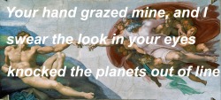 florallly:The Creation of Adam, Michelangelo // my poetry
