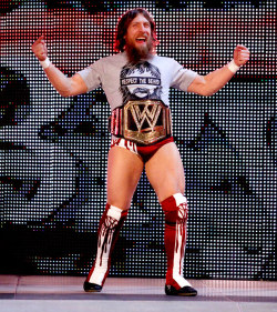 takemetohellundertaker:  fishbulbsuplex:  WWE Heavyweight Champion Daniel Bryan  Cute Smile Daniel Bryan x :) 