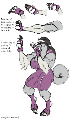 jmadoc:  Werewolf Gloves: When you’re planning to give a werewolf more than just woolen doggy shoes that make your dogs look a touch silly. 
