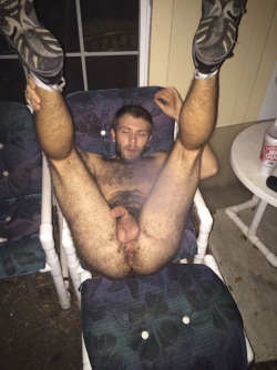 stinkystraightalpharedneck:  Right there, fag, lick that stinky ass clean from all my hard work