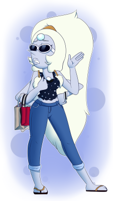 gonenannurs:  putting opal in casual clothing is great  &lt;3