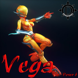 VegaIn a world where bio-mechanized ninjas patrol the universe keeping the balance&hellip; one woman will stand supreme&hellip; etc, etc&hellip;!!! Vega is a custom figure that comes with: Arm Armor (conforming clothing) with retractable blade and 10