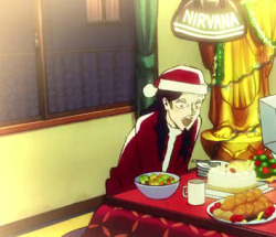ouchieouch:  Nothing says “Merry Christmas” like a picture of anime Jesus dressed as Santa. 
