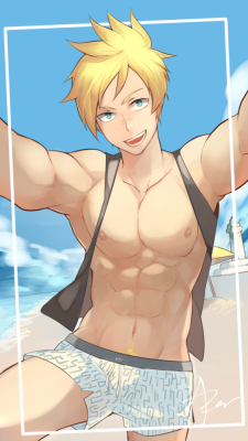 airow5213:    Work Set8 #Prompto    The first character is Prompto Argentum from FFXV!We have two champions of voting in this time,one Prompto and another one is  Ryu  from SideM.So…I will draw them two all !And let’s cheer , Work set 8 will have