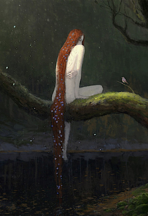 mermaidenmystic:  Evening by Russian artist Artem Demura ~ https://www.artstation.com/stargrave