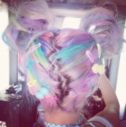 nativedaughtert:  Fairy kei Decora Hair 