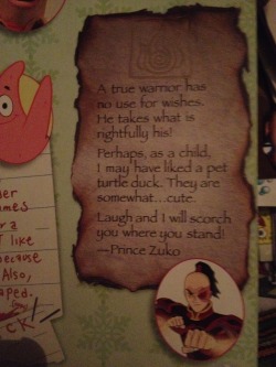 idglokatla:  [Zuko’s Christmas wishlist] Omg guys I was cleaning out all my old junk and I found this. Thought I should share for anyone unfortunate enough to have not read Nick Mag in the mid 2000s. 