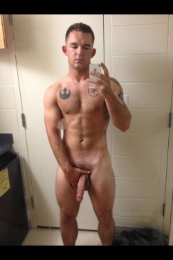 jacktwister:  He’s a 23 year old Marine HOTTIE stationed at Camp Lejeune, NC. 