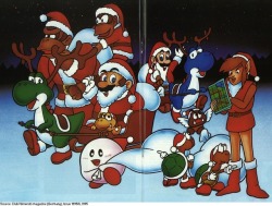 suppermariobroth:  Holiday poster from the German Club Nintendo magazine.