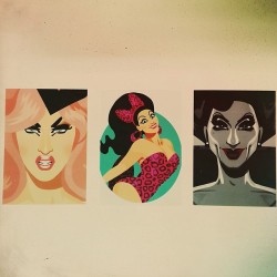 shortskirtsandplaidshirts:  New art from the wonderfully talented Chad Sell. If you are a Drag Race fan check out his site.
