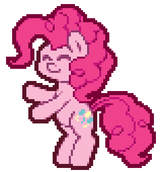 spindles-mod:  drrandumb:  &gt;Pinkie Pie doing the monkeyCombined with another Pinkie Pie request about doing her in Paper Mario style. Went with Paper Mario 64. (Orig size) (4x bigger)  Adorable.
