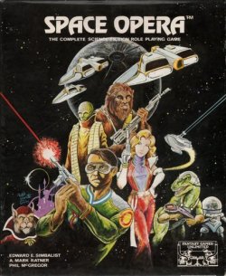 Space Opera, A Science Fiction Role Playing Game from Fantasy Games Unlimited, 1981.
