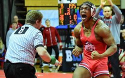 wrestlingisbest:  Myles Martin into the B1G final at 184 after a repeat of his 2016 NCAA Finals win over Penn State‘s Bo Nickel