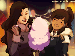 socksssss:  nymre:  Because Asami and Korra are the cutest girlfriends and I just wanted this really bad okay. Also because I was going to Asami art trade with many lovely people but suddenly there were so many I couldn’t keep up. So hopefully you guys