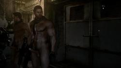 creampie-spotter:  Very nice!! pahnraksplace:  Nude mod for Chris Redfield and Piers Nivans (i’m a huge Nivanfield fan ;)) for RE6 