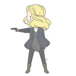 kiwidraws:  Here have a little Clarke that I forgot to post. (I’m thinking about doing the other characters, idk).   We like!