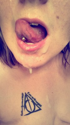 on-your-knees-n-obey:  Confession: I am a cockhungry cumwhore ;) http://nymphomanic.tumblr.com/ &lt;3