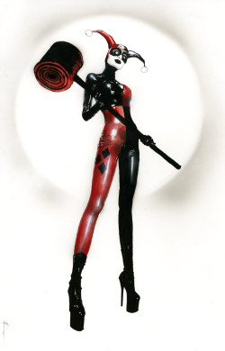 hewasntnumber001:  art by menton3   This is just awesome visualization of Comic book Characters.