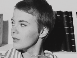Jean Seberg in Breathless (1960) dir. by Jean-Luc Godard |Richard Siken, from A Primer For The Small Weird Loves 
