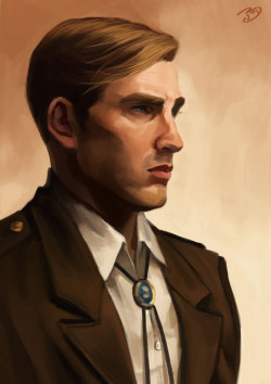 pandanoi:  I missed commander’s birthday D_: I’m late but I still wanted to draw him (like if I needed a reason anyway).Obviously referenced from Steve Rogers/ Chris Evans ‘cause he’s like PERFECT. Noi out. PS:  YES, IT’S ERWIN SMITH  